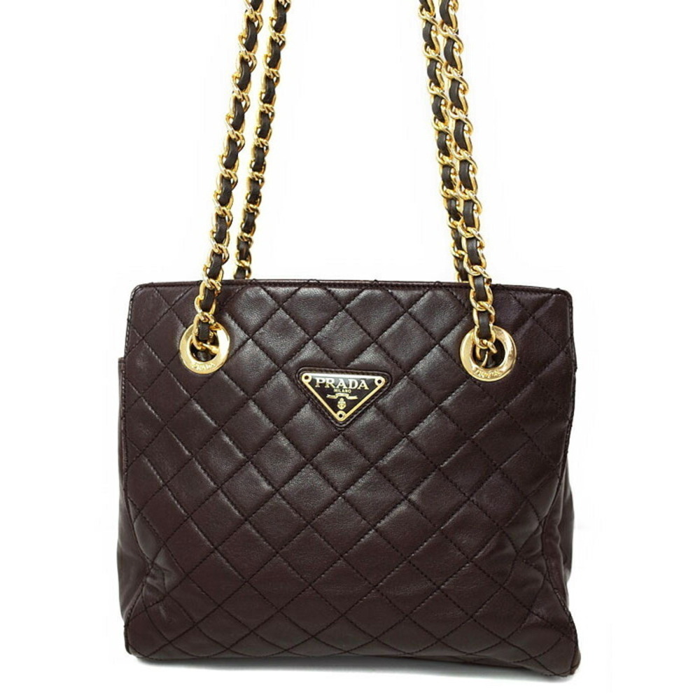 PRADA Quilted Chain Shoulder Bag